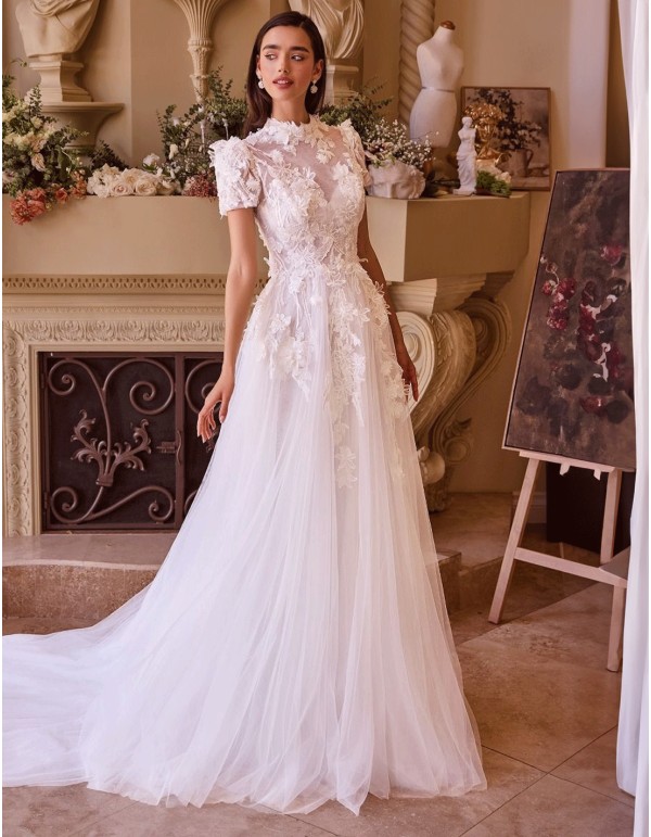 Vestido de novia desmontable