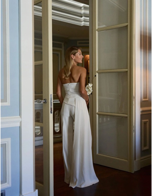 Asymmetrical bridal top 2