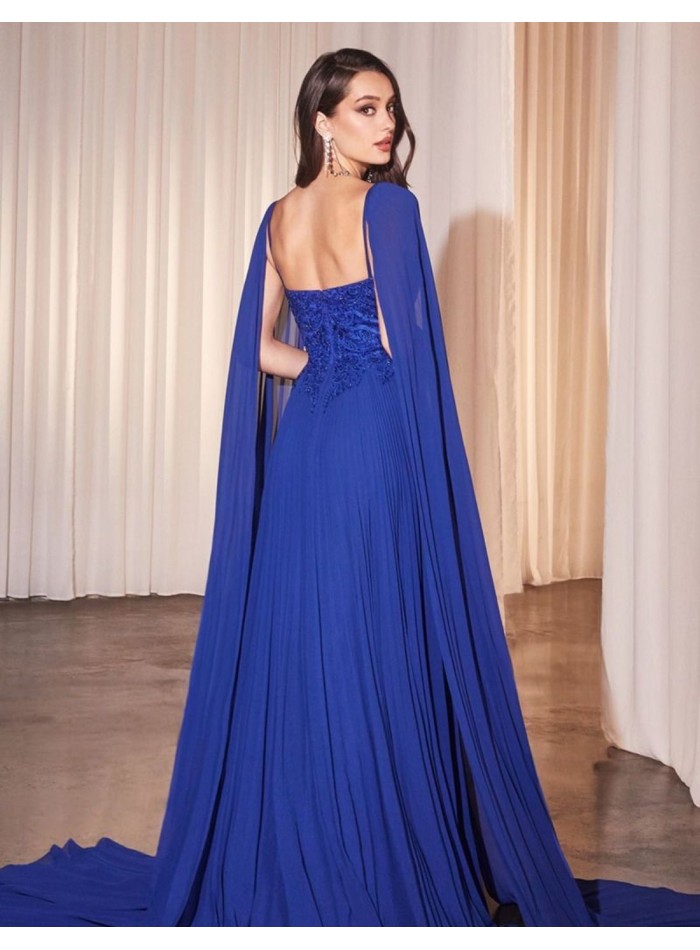 Longue robe d'invité avec corsage brodé et jupe...
