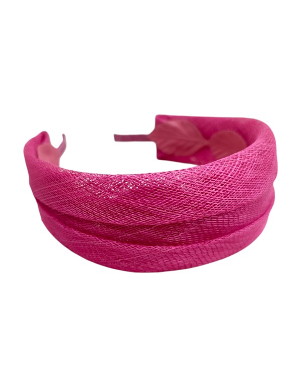 Bandeau en raphia fuchsia pour les invités 2