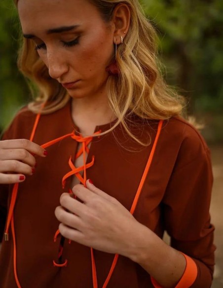 Kaftan largo marron Kaftan largo marron