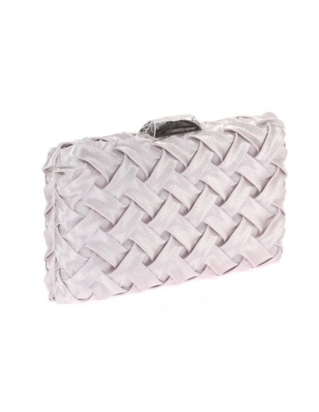Sac de soirée en satin tressé
