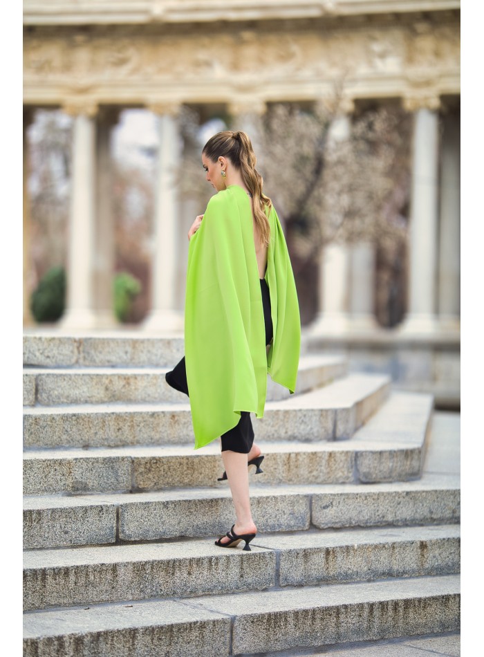 Vestido midi de fiesta para invitada bicolor...