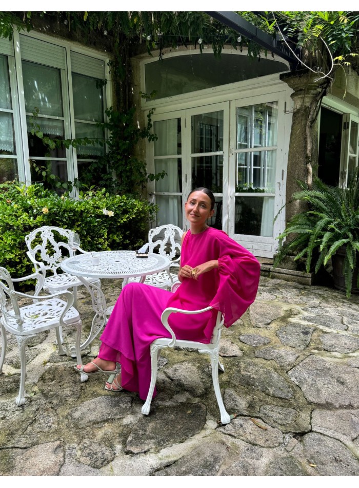 Long party dress with spaghetti straps and...