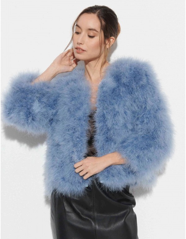 Ostrich feather jacket 2