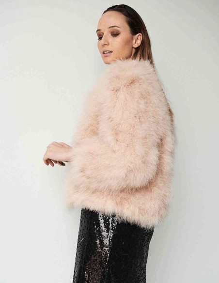 Ostrich feather jacket