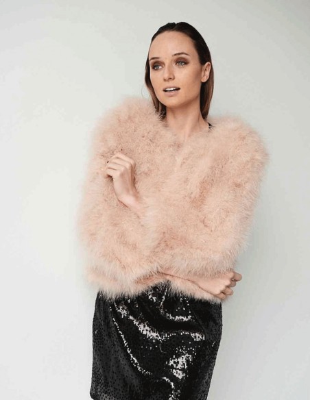 Ostrich feather jacket