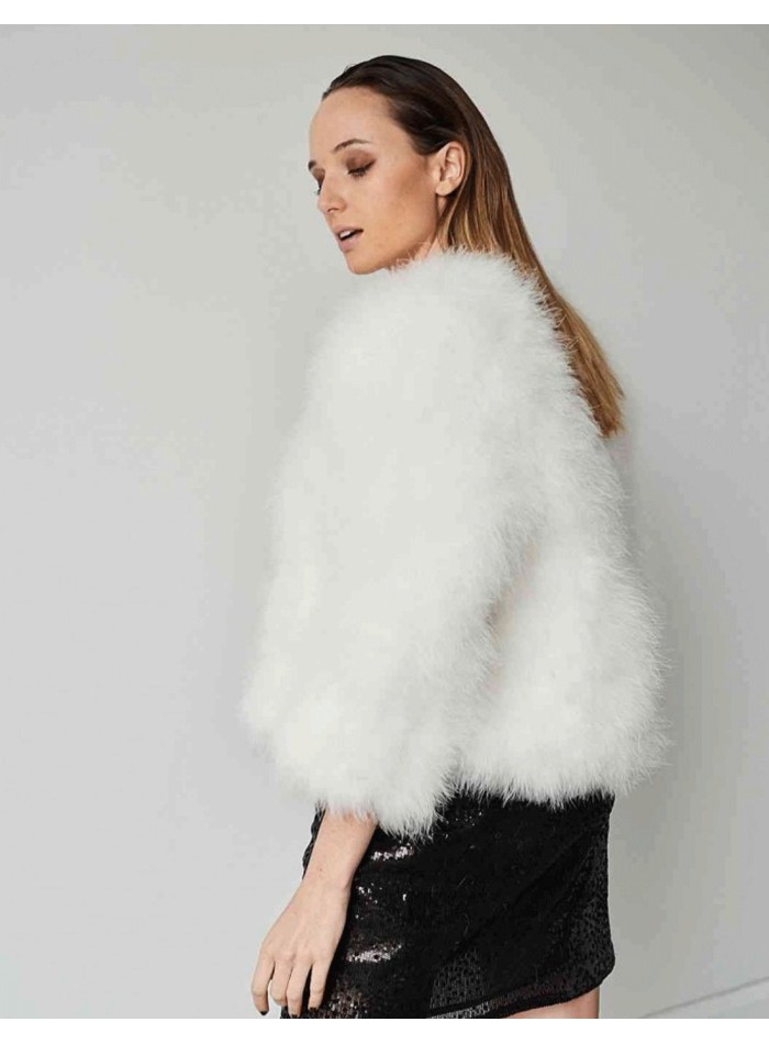 Ostrich feather jacket