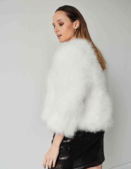 Ostrich feather jacket