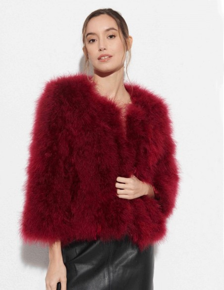Ostrich feather jacket