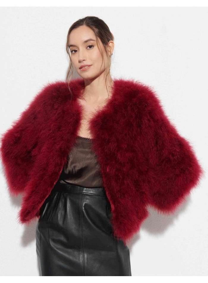 Ostrich feather jacket