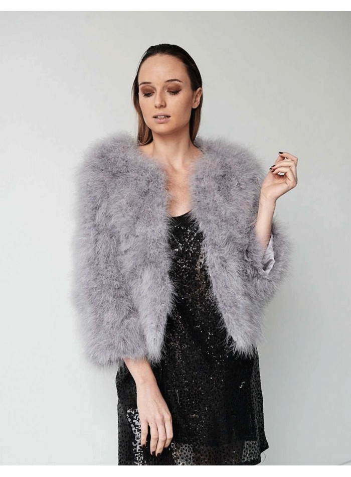 Ostrich feather jacket