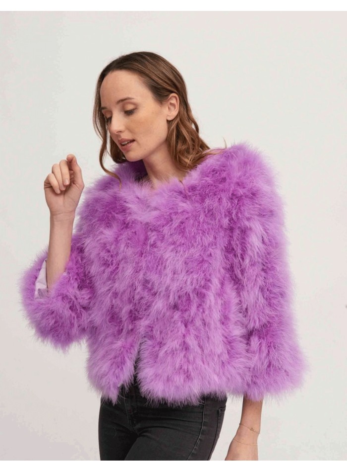 Ostrich feather jacket