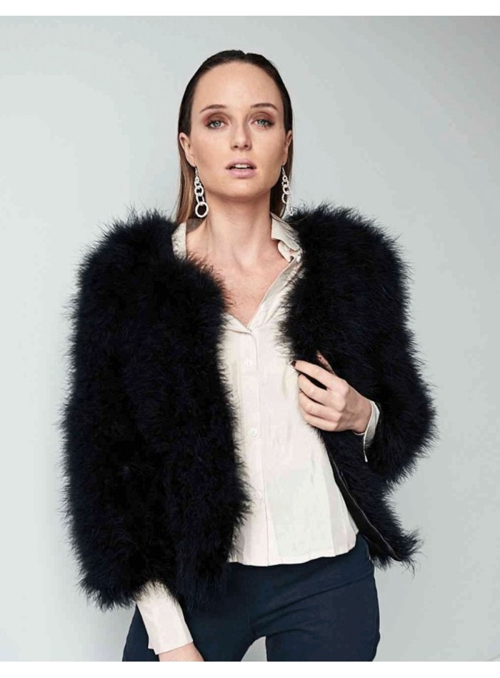 Ostrich feather jacket