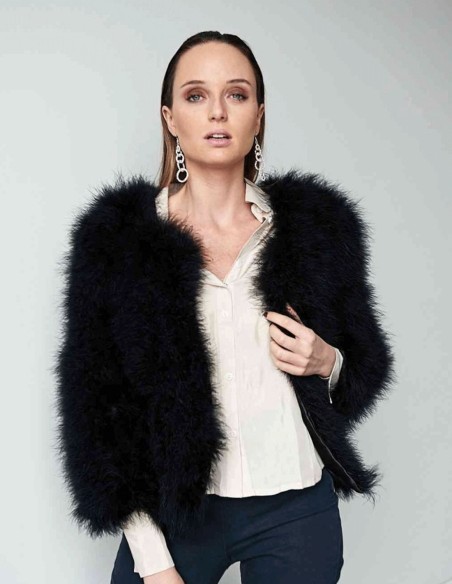 Ostrich feather jacket INVITADISIMA