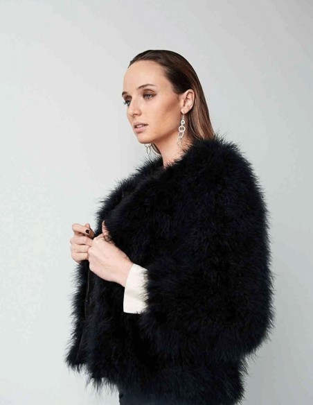 Ostrich feather jacket