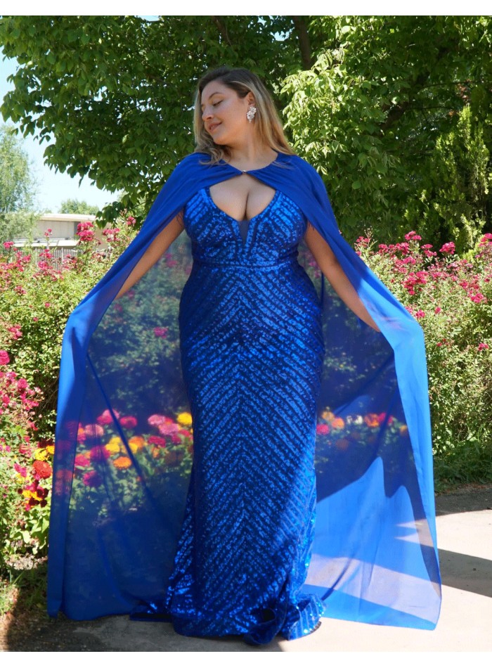 Capa larga de gasa para invitada