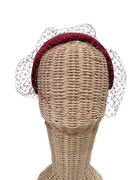 Diadema Magnolia Granate