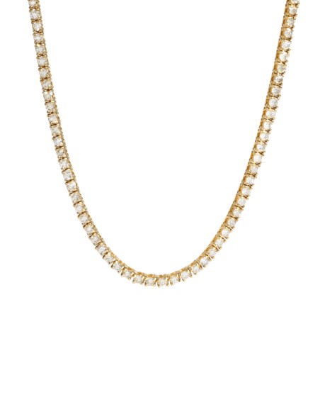 Choker de circonitas con baño de oro