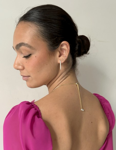 Gold plated zirconia choker