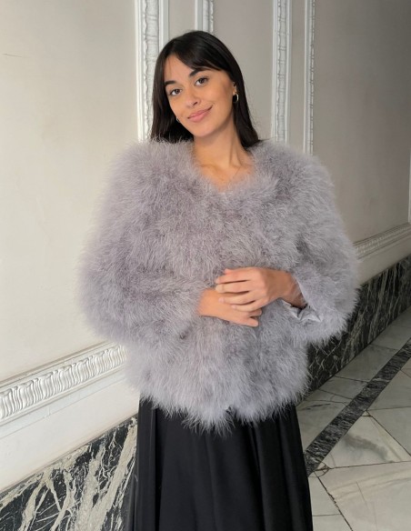 Ostrich feather jacket