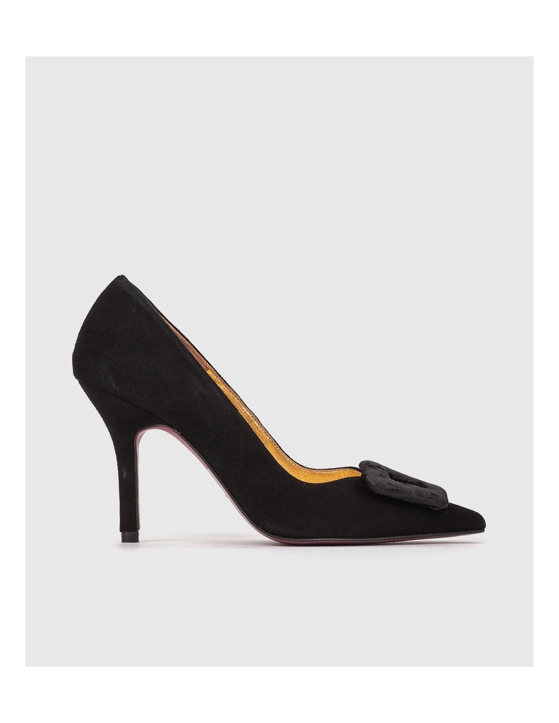 Black suede pumps for events INVITADISIMA