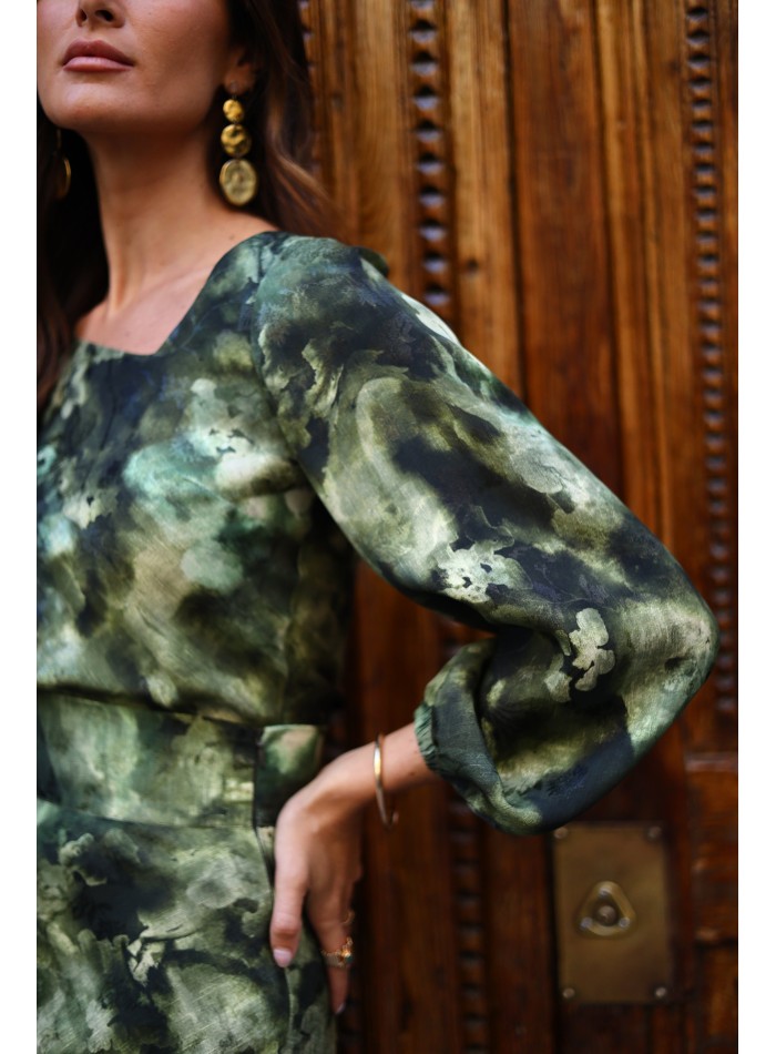 Blusa para invitada estampada