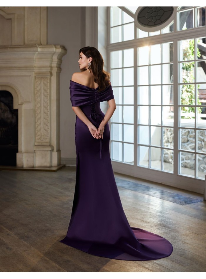 Robe de bal longue avec boléro, corset drapé et...