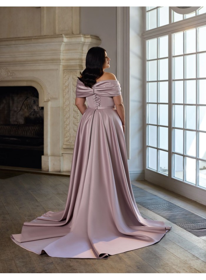 Robe de bal longue avec boléro, corset drapé et...