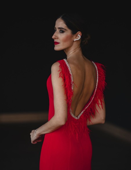 Earcuff style earrings with crystals - Perfect guest