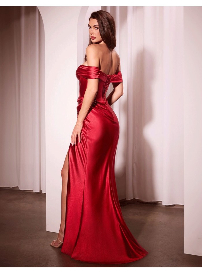 Robe d'invité bodycon à corset en satin