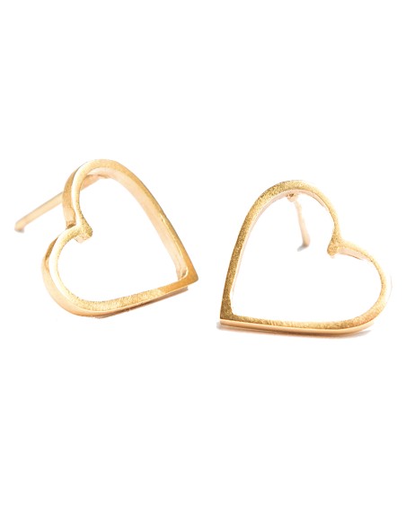 Pendientes en forma de corazón plateados para invitadas Pendientes en forma de corazón plateados para invitadas