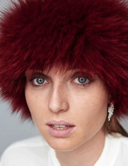 Multiposition Natural Fox Fur Collar and Cuffs