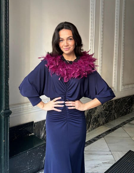 Collier en plumes naturelles