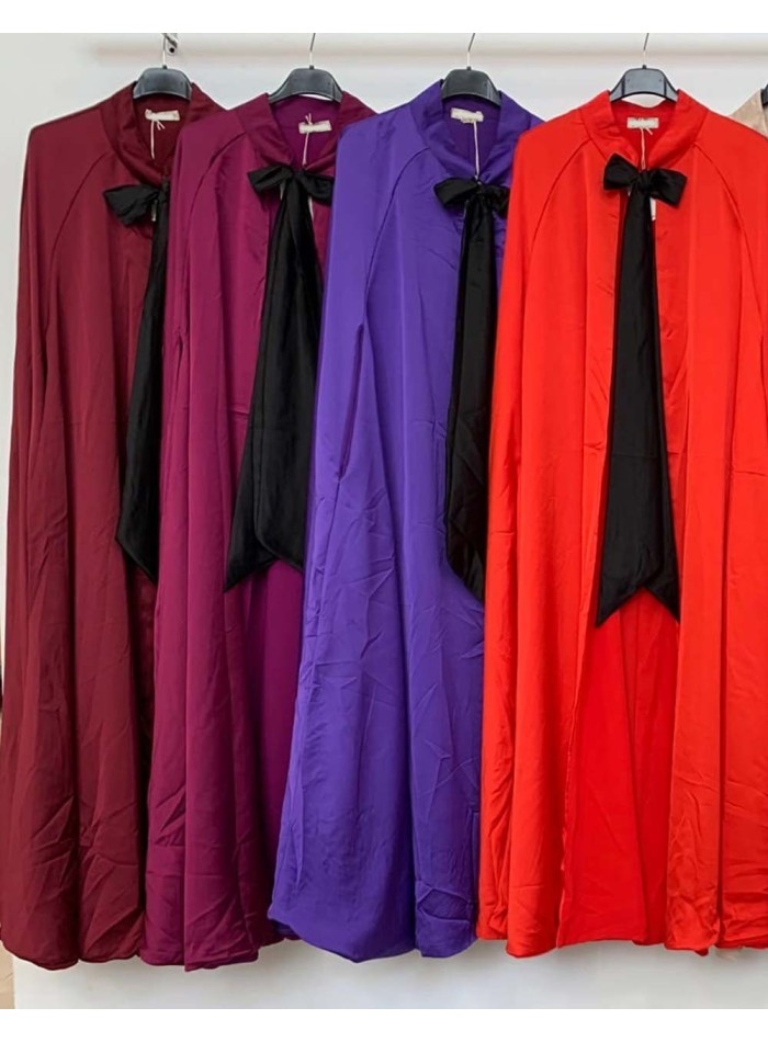 Capa reversible satén/gasa para invitadas varios colores