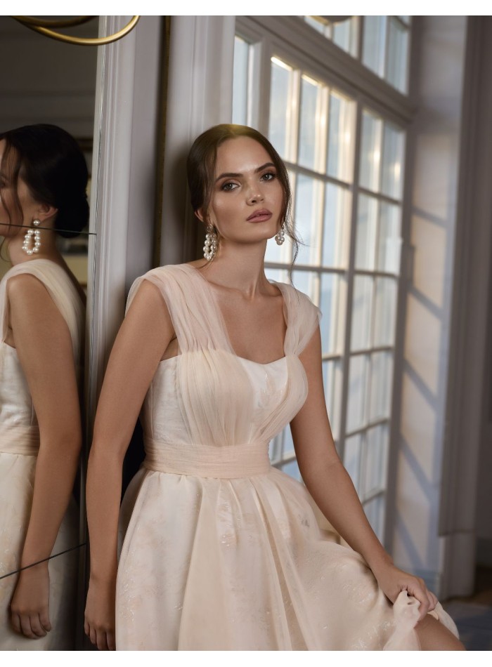 Party dress with tulle skirt and bodice