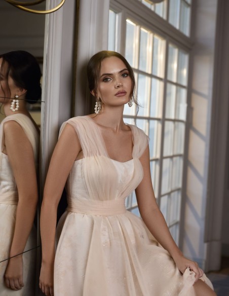 Party dress with tulle skirt and bodice