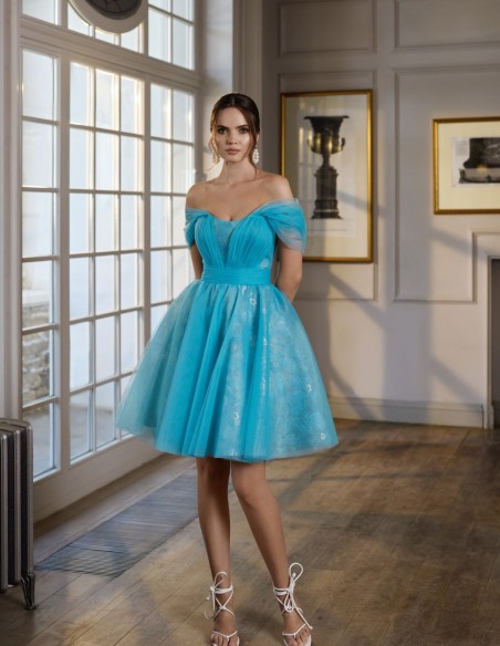Party dress with tulle skirt and bodice