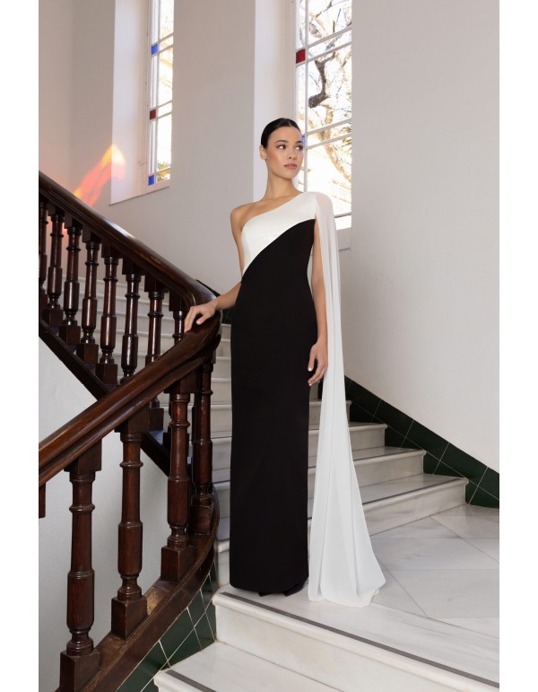 Vestido Blanco Ropa Blanca Y Negra Mujer Traje Ropa Negra Y Blanca