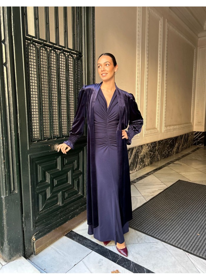 Kimono para invitada de terciopelo de alta calidad