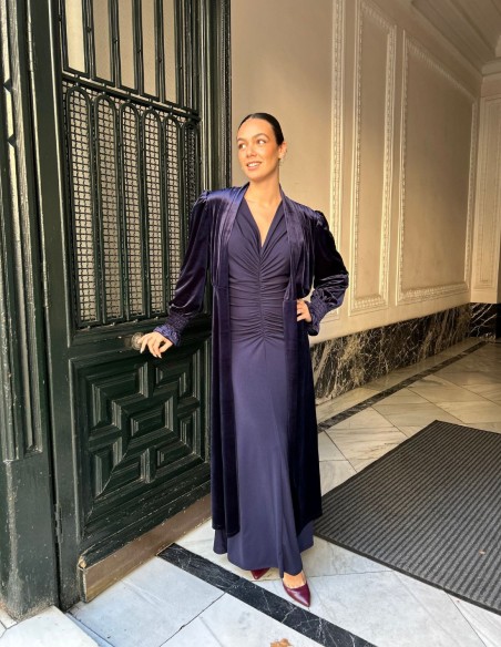 Kimono para invitada de terciopelo de alta calidad