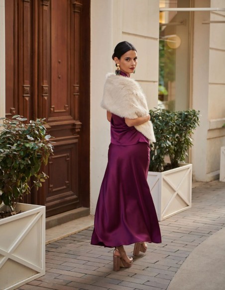 copy of Green satin halter-necked guest top