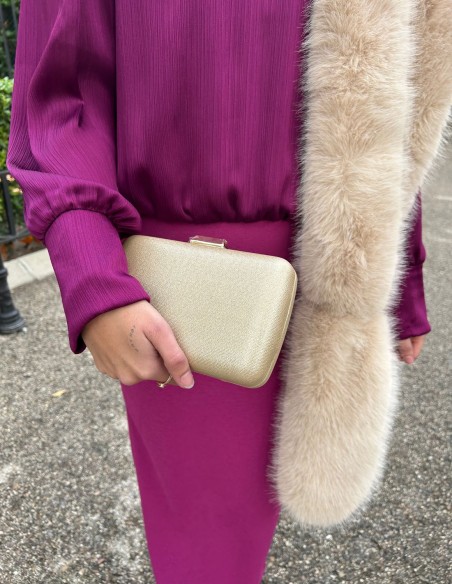 Sac de fête métallique de forme rectangulaire pour les invités