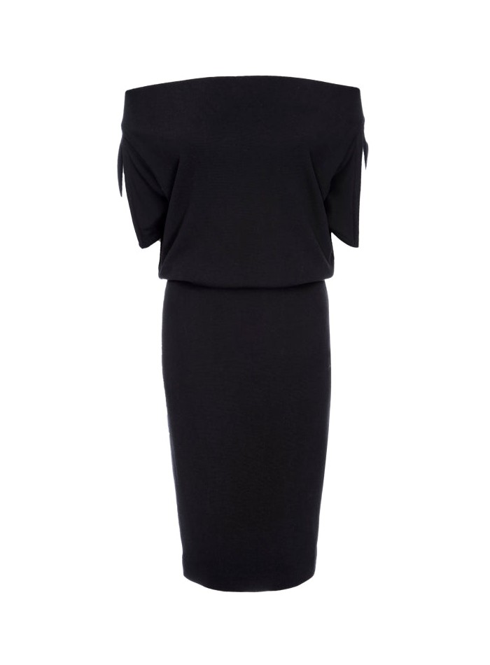 Robe de cocktail en maille avec encolure...