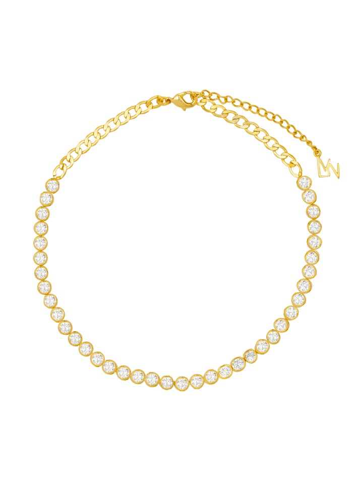 Choker Dorado de Circonitas Riviere