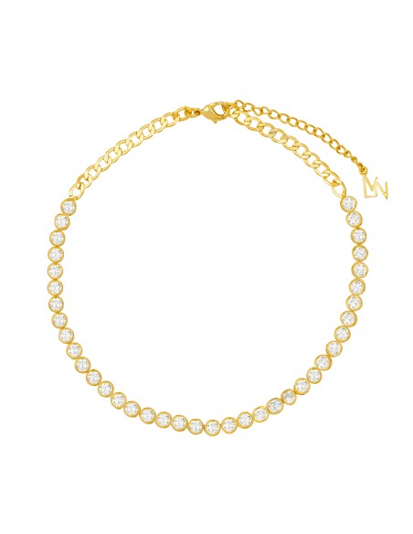 Choker Dorado de Circonitas Riviere