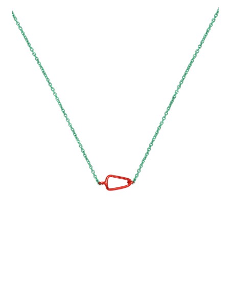 Colgante mosquetón rojo y verde