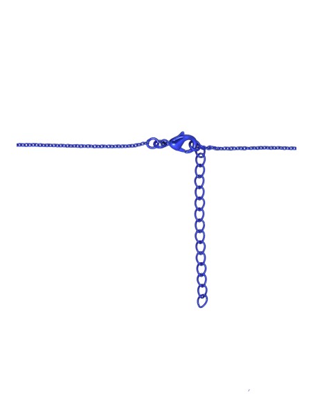 Collar largo con rosa roja