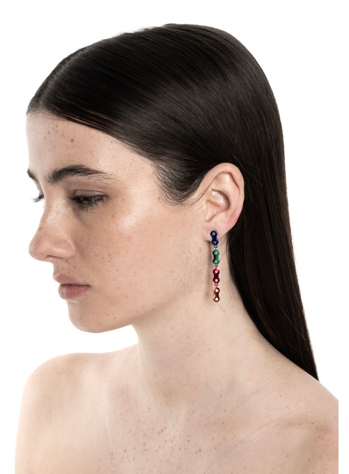 Long Multicolor Earrings
