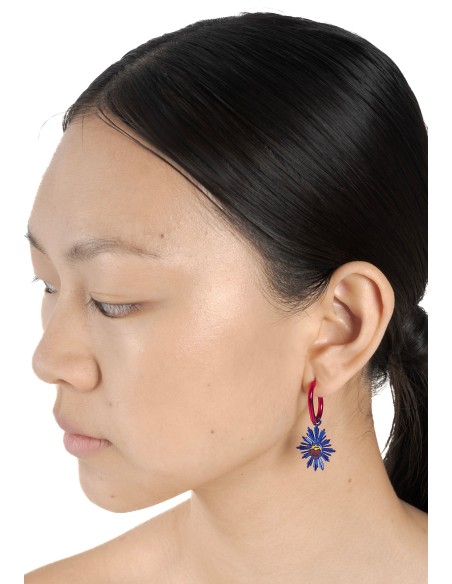 Fluorescent Fuchsia Earrings